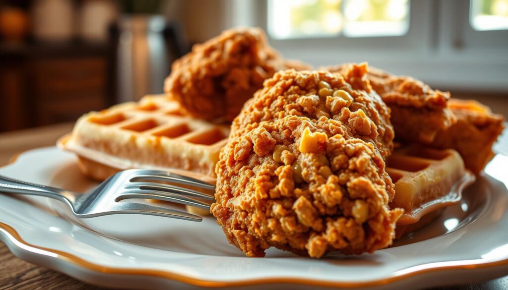 history of chicken and waffles