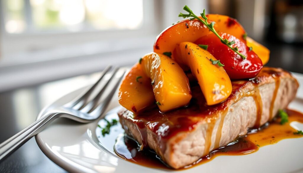 savory recipes with canned peaches
